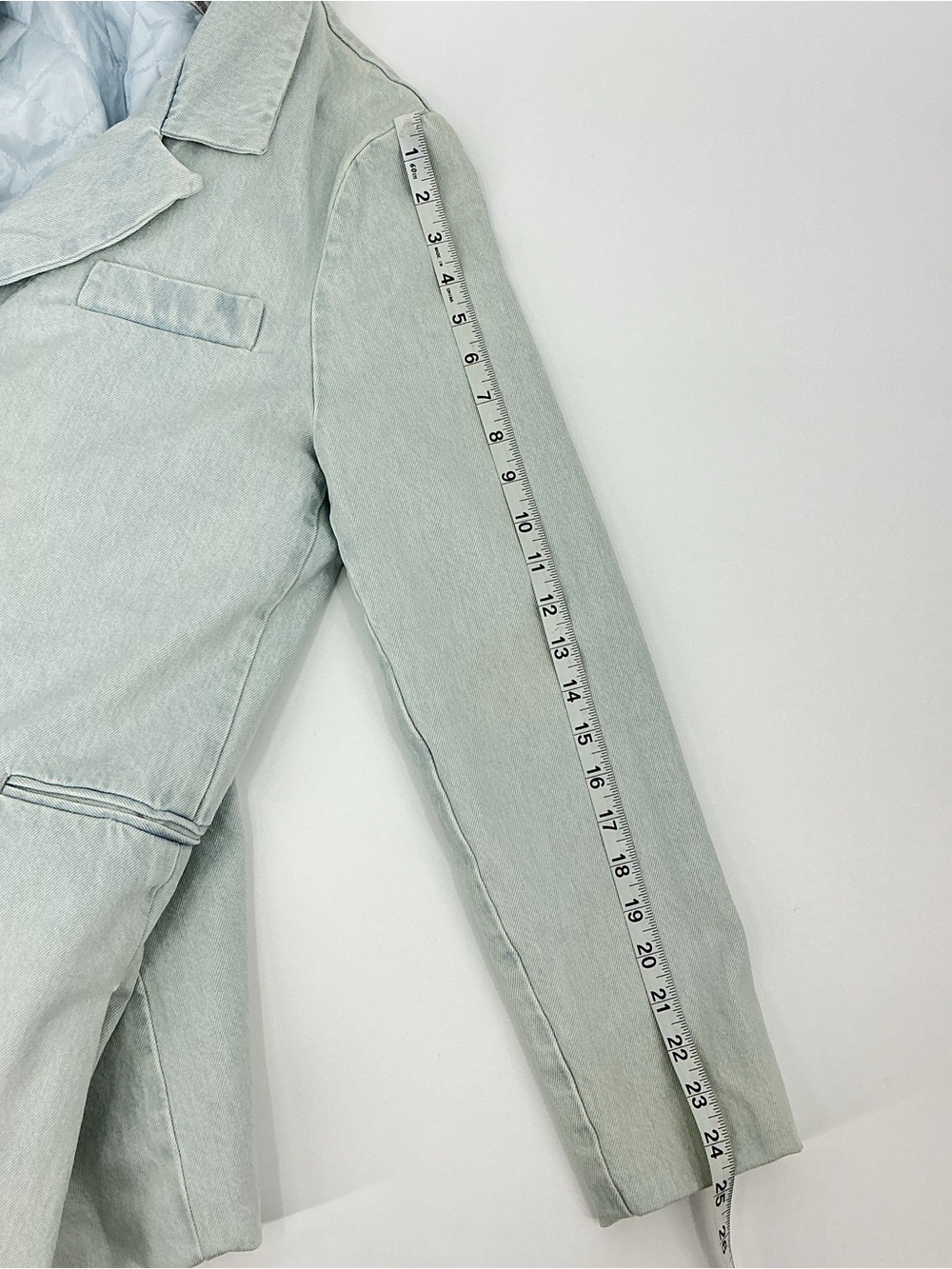 Levi’s Denim Light Wash Double Breasted Jacket/Blazer - Picture 15 of 16